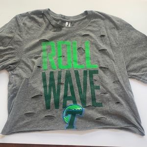 Tulane Roll Wave tailgate tshirt